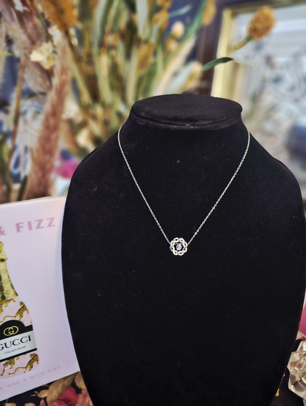 Moissanite Infinity NECKLACE W/ GRA
